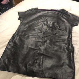 $128 AX ARMANI EXCHANGE GENUINE LEATHER DRESS